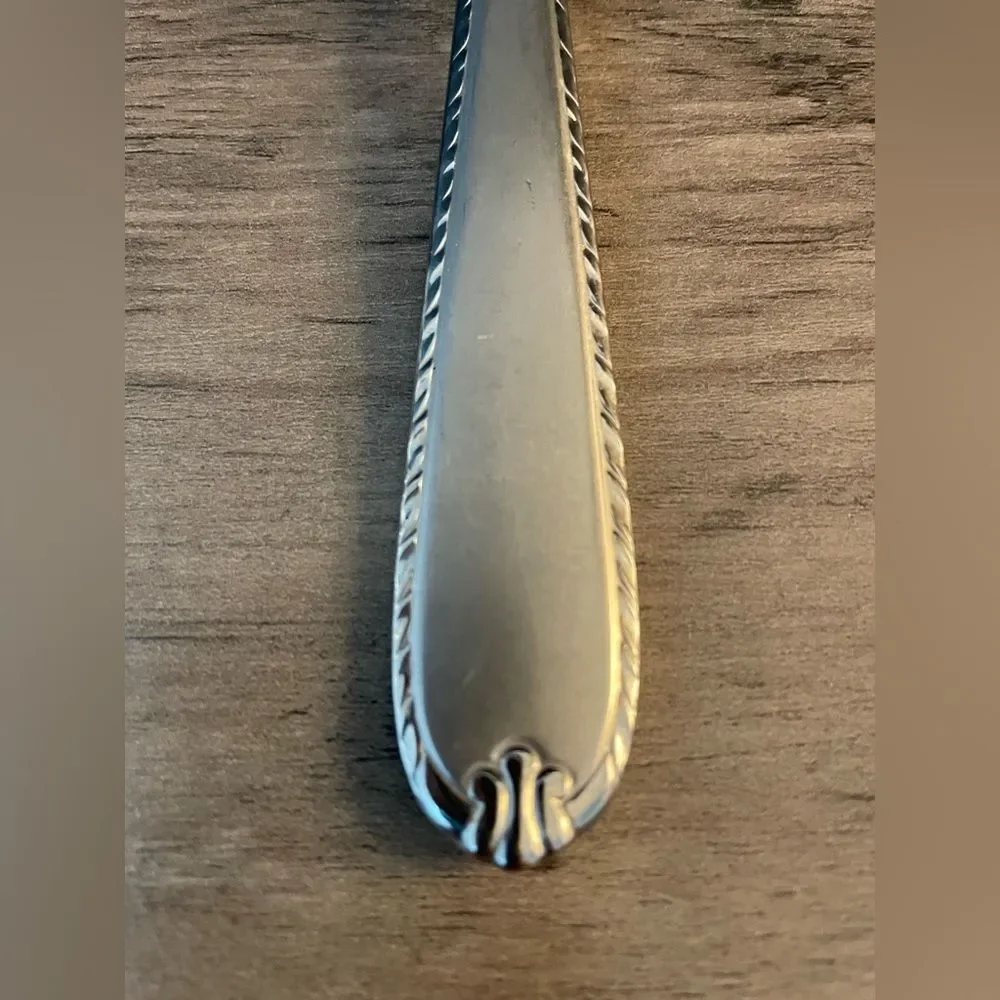 Hampton Silversmiths Stainless RACHELLE FROST Large Cold Meat SERVING FORK